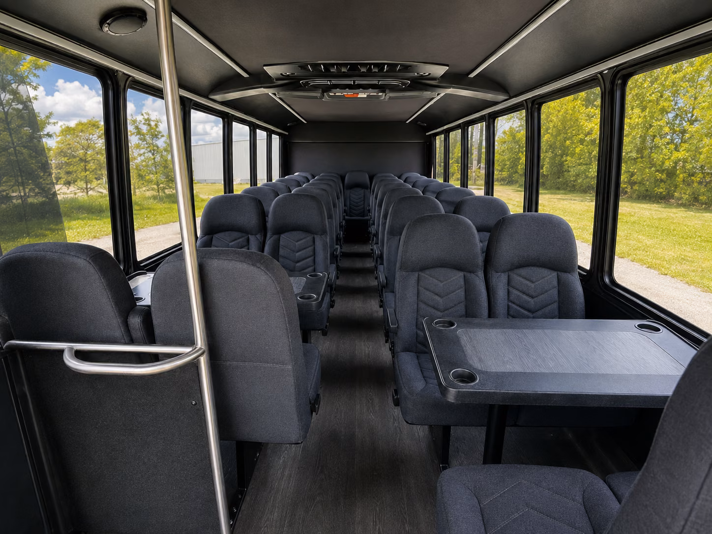 redwood city 18 passenger minibus inside