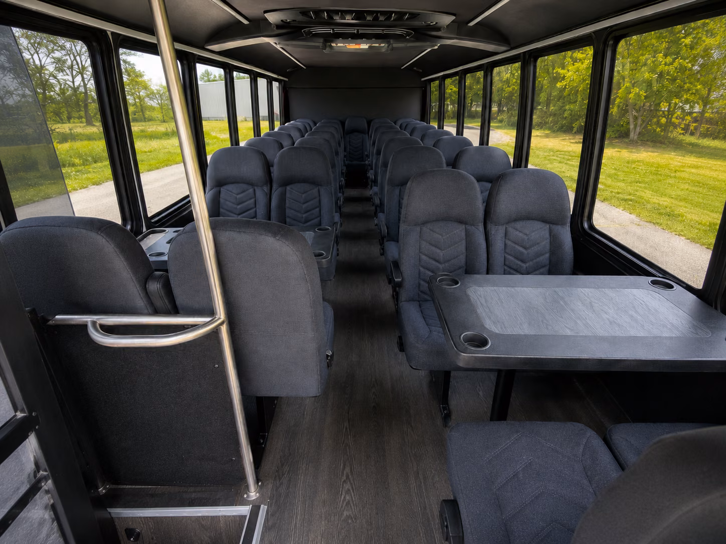 redwood city 18 passenger minibus interior