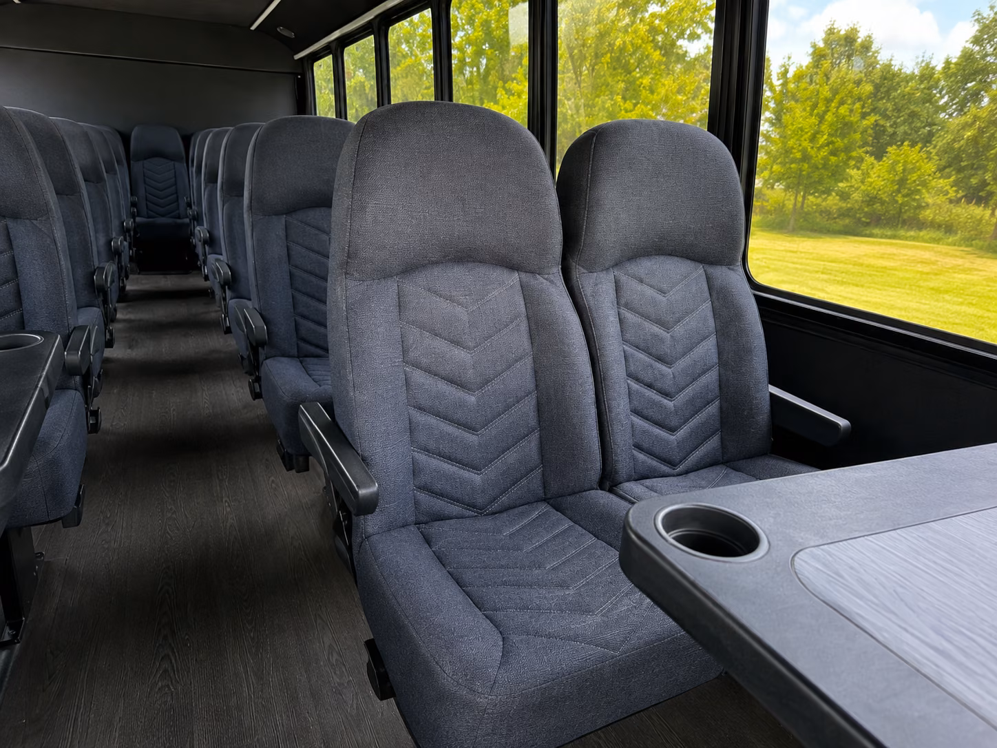 redwood city 20 passenger minibus interior