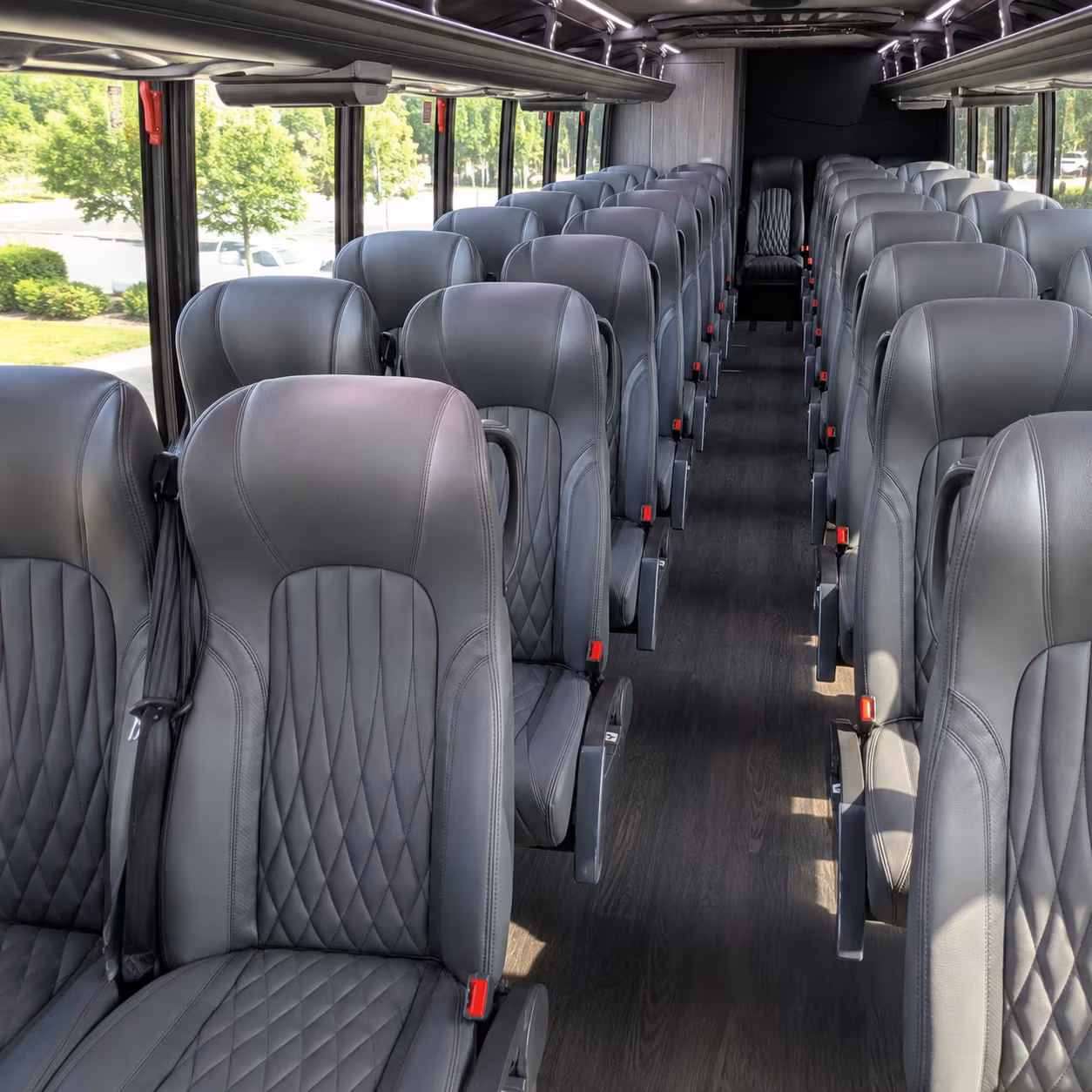 redwood city 25 passenger minibus interior
