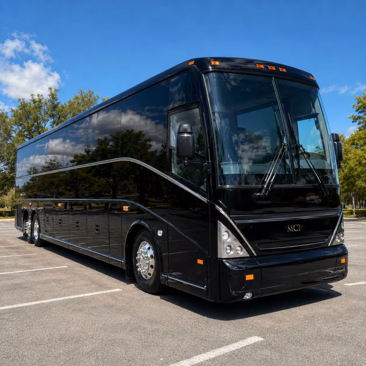 redwood city 56 passenger charter bus