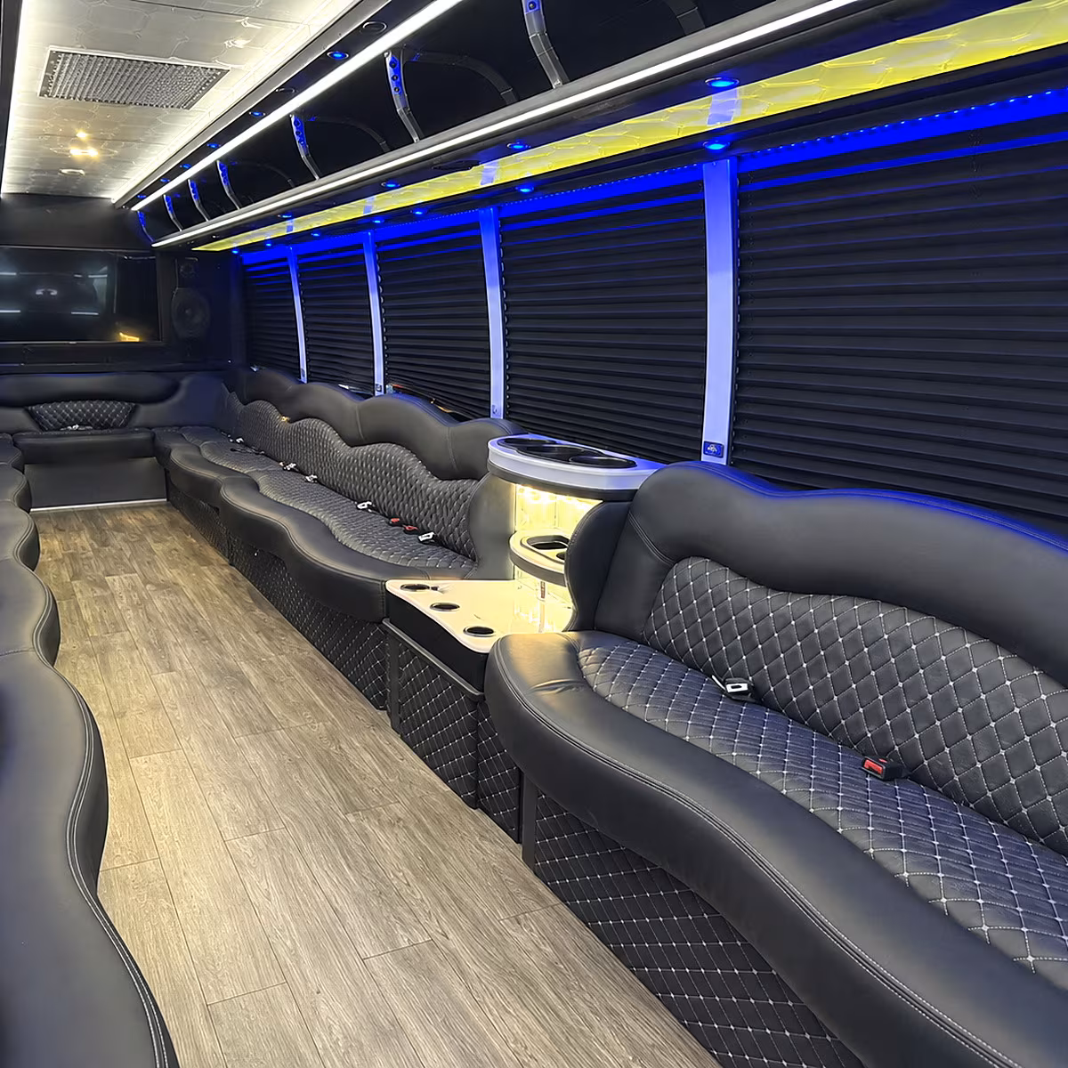 redwood city party bus inside