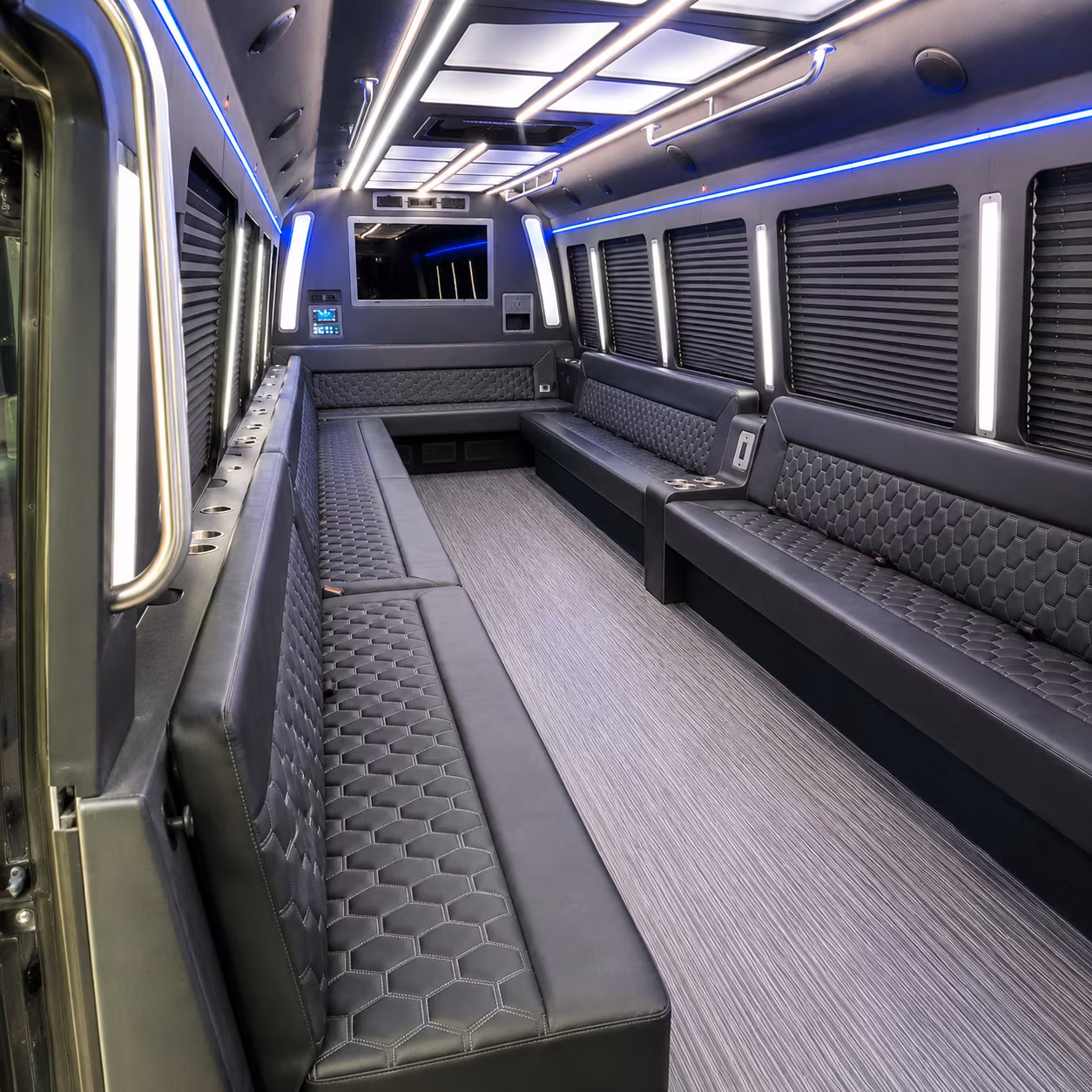 redwood city party bus interior
