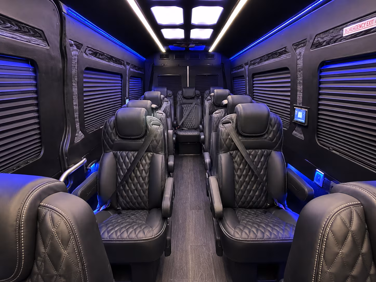 redwood city sprinter van with driver inside