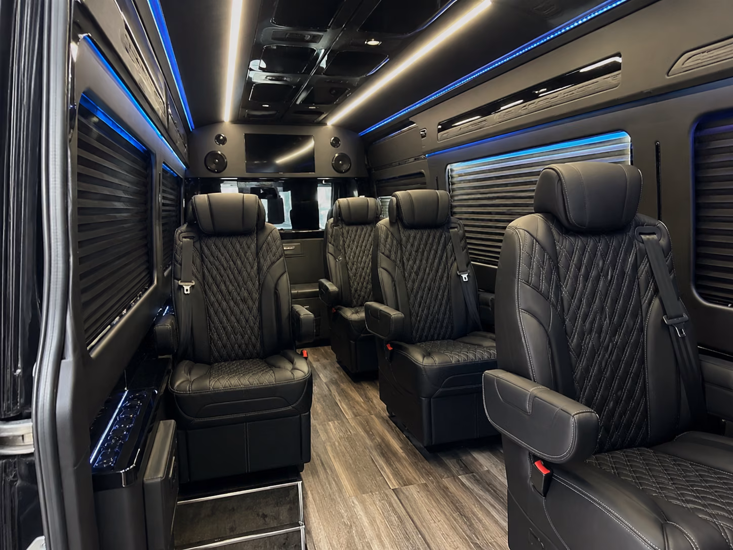 redwood city sprinter van with driver interior